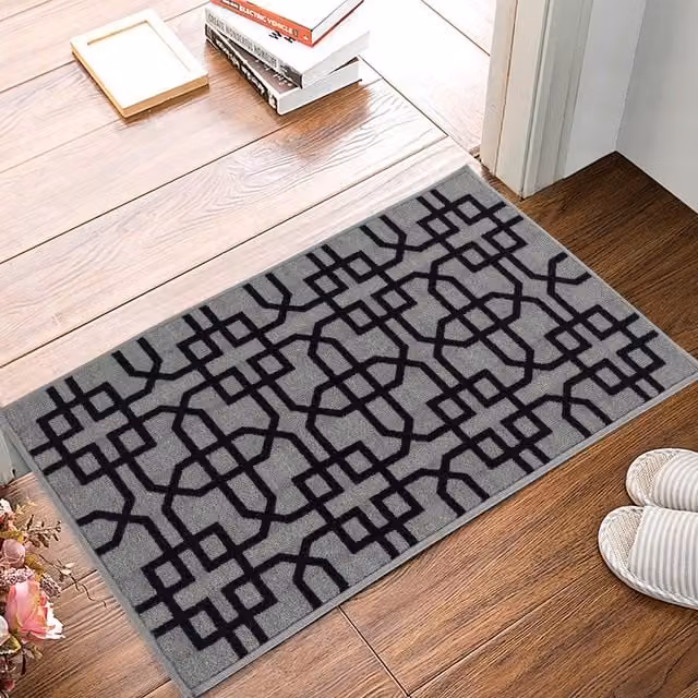 Smart Living Siam Non Slip Gel Mat, Grey Black, W: 50 cm, D: 80 cm