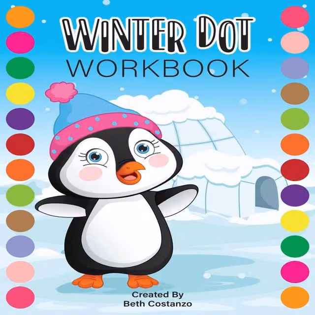 Beth Costanzo Dot Markers Winter Activity Workbook for Ages 2-5, Multicolour Paperback