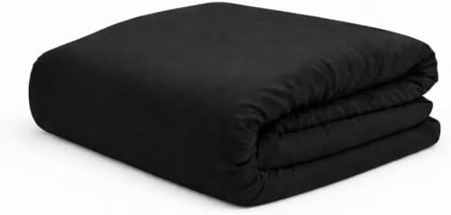 Bella Nights King Size Fitted Sheet in Black, 100% Polycotton, W/D/H: 180 x 200 x 25 cm – 1