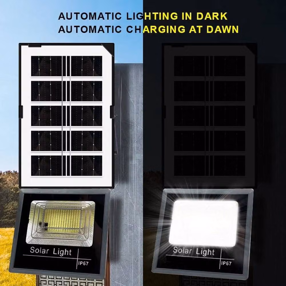 SPETLEK 500W 170LED Solar Floodlight with Remote Control and Dusk Sensor, Black – 5