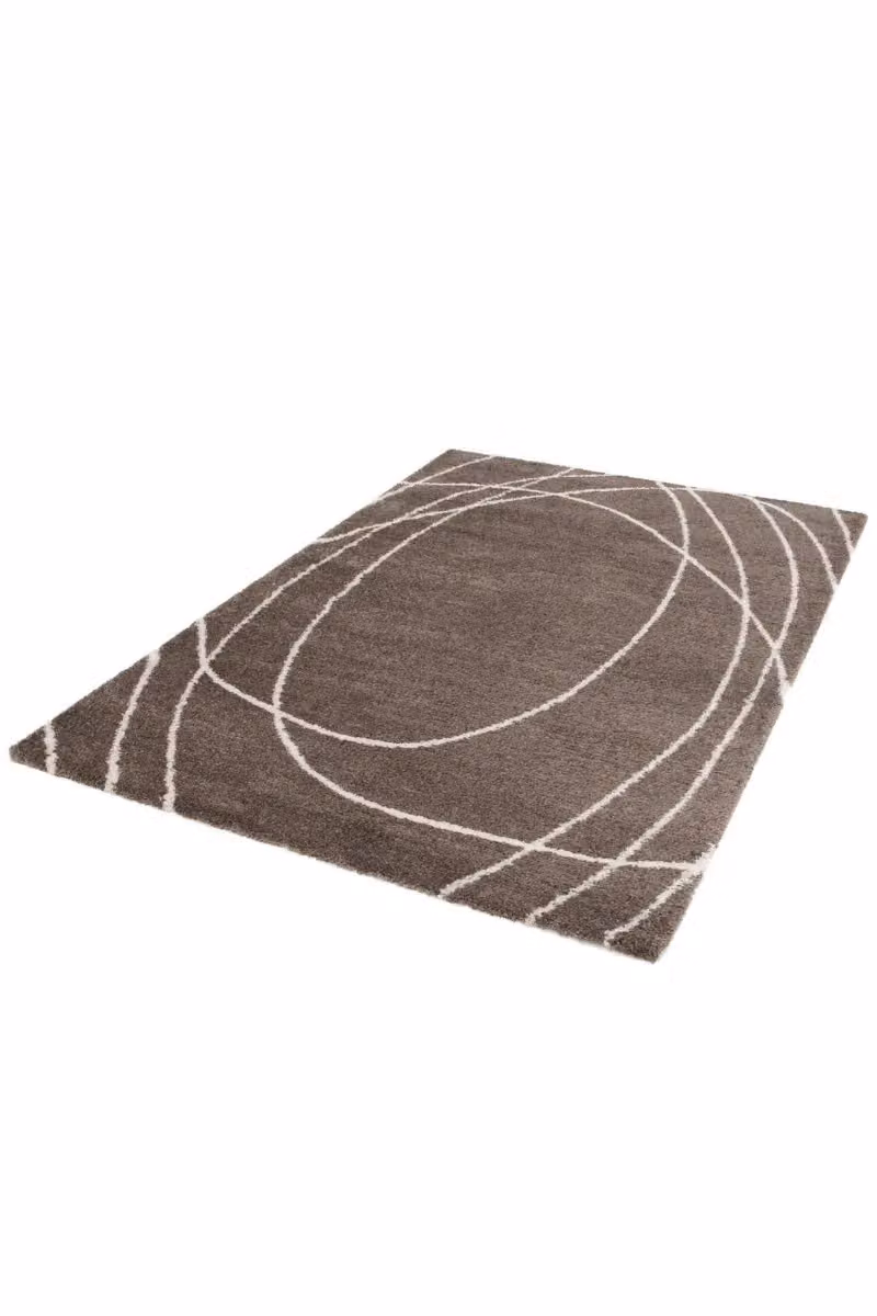 The Rug Shop UK Taupe Abstract Modern Stain-Resistant Grey Rug, W: 200 cm, D: 290 cm – 2