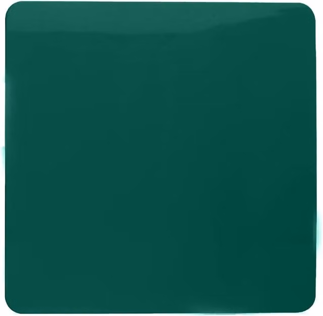 Trendi Single Flush Blanking Plate, Green Plastic – 1