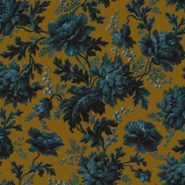 House of Hackney OPIA Wallpaper Sample in Bronze, Brown and Multicolour