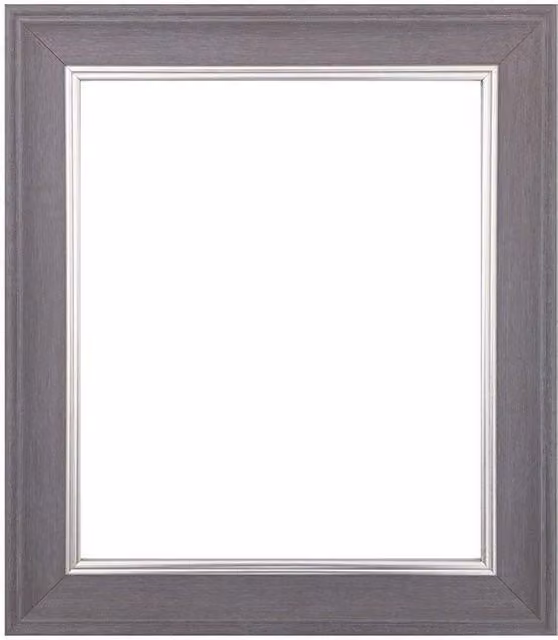 Frames & Mirrors 4U Scandi Blue Rectangular Single Photo Frame in Mid Grey, W: 50.8 cm x H: 50.8 cm – 1