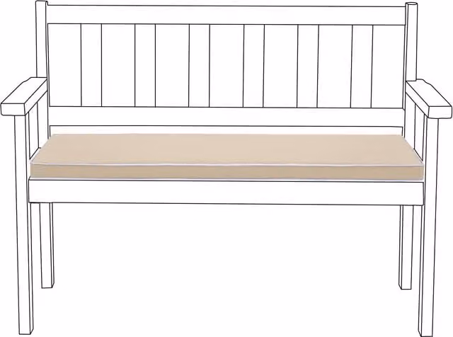 Gardenista Water-Resistant 2-3 Seater Outdoor Bench Cushion in Beige, Width: 110 cm
