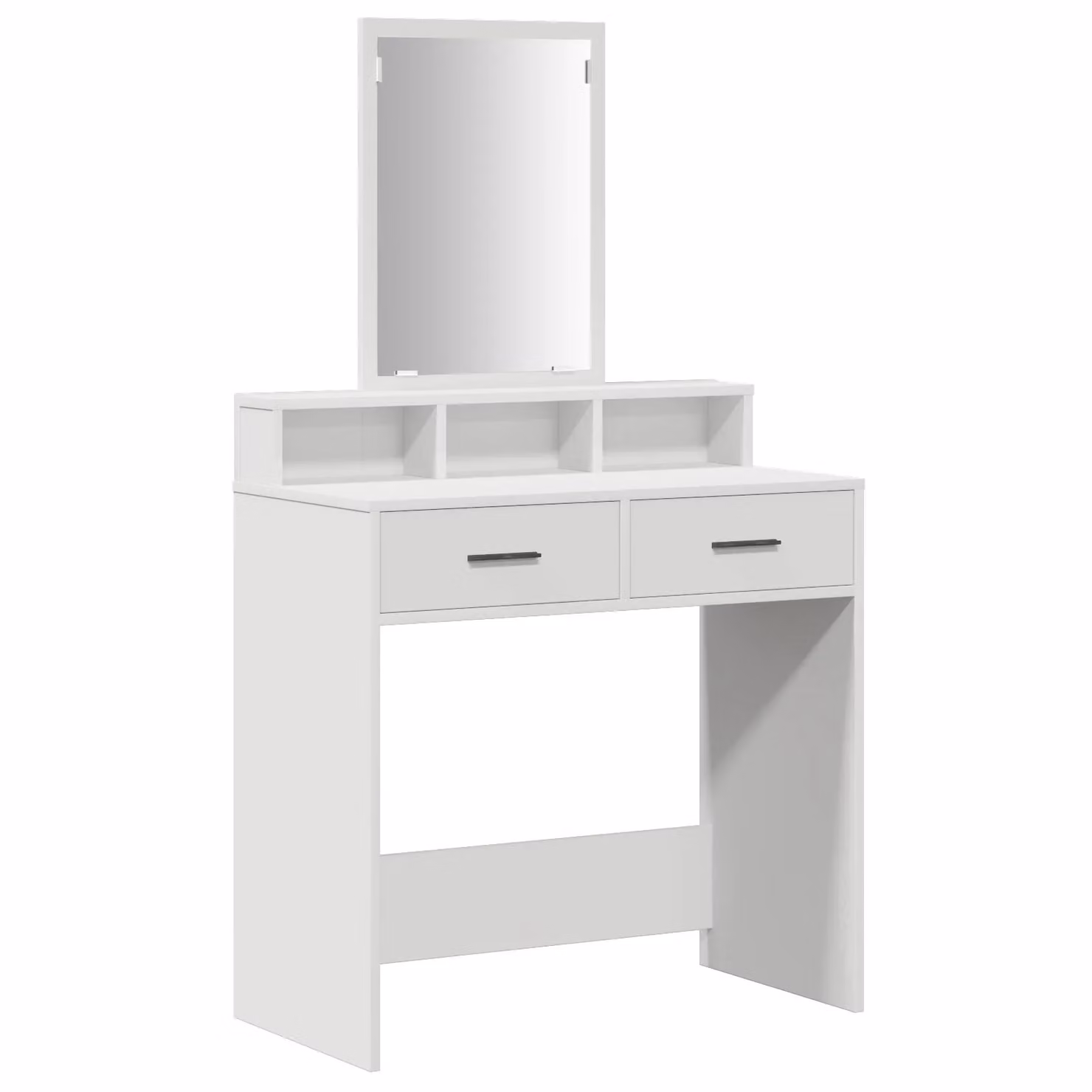 Berkfield Home Modern Dressing Table with Drawers in White, W/D/H: 79 x 41 x 140 cm – 2