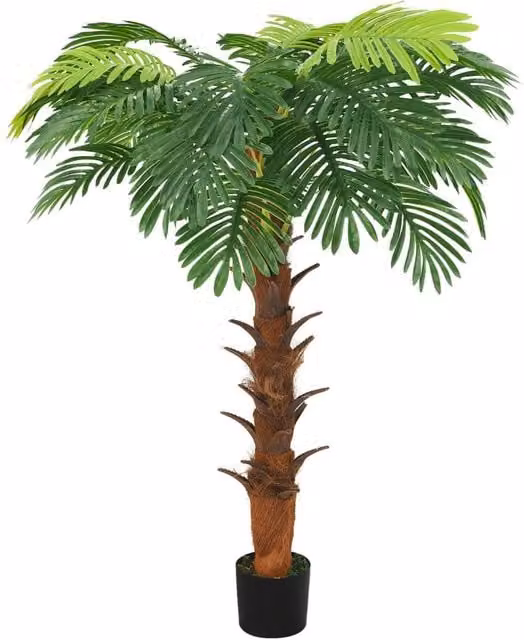Berkfield Home Artificial Cycas Palm with Pot, Green, Height: 160 cm – 1