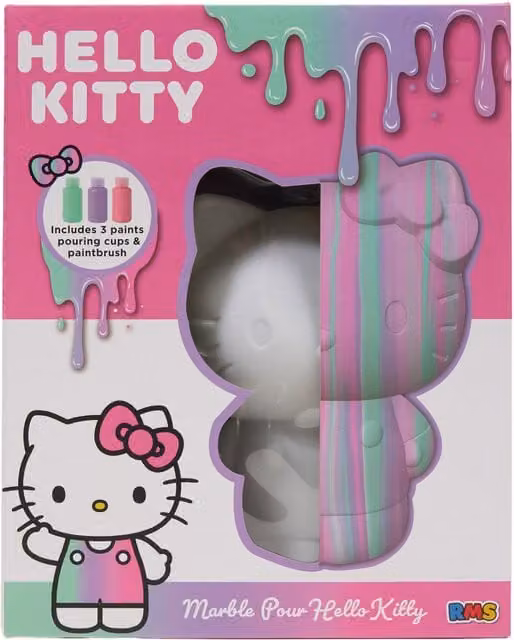Hello Kitty Marble Pour Kit for Children, Multicolour
