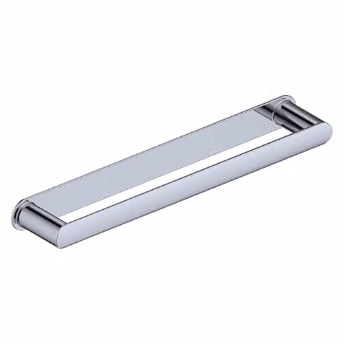 Nes Home Modern Metal Towel Rail Holder in Silver