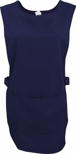 Dennys Women's Tabard Apron with Pocket in Blue, Size: Small