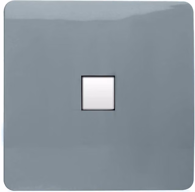 Trendi Switch 1 Gang Cat 3 Telephone Secondary Flush Socket in Cool Grey – 1