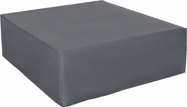 Outsunny Waterproof Anti-UV Patio Furniture Cover for Rattan Sun Lounger Set, Grey, W: 192 cm, D: 205 cm, H: 61 cm