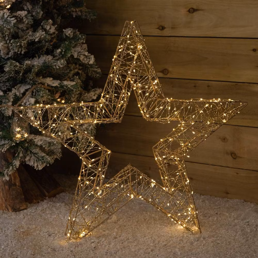 Samuel Alexander Gold Metal Christmas Star with 70 cm Diameter – 2