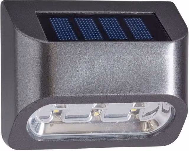 Smart Garden Products Solar Powered LED Fence Lights, 4 Pack, Dark Grey – 1