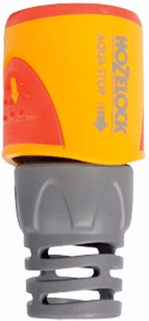 Hozelock Aquastop Connector Plus 1/2 inch Hose Tail in Grey – 1