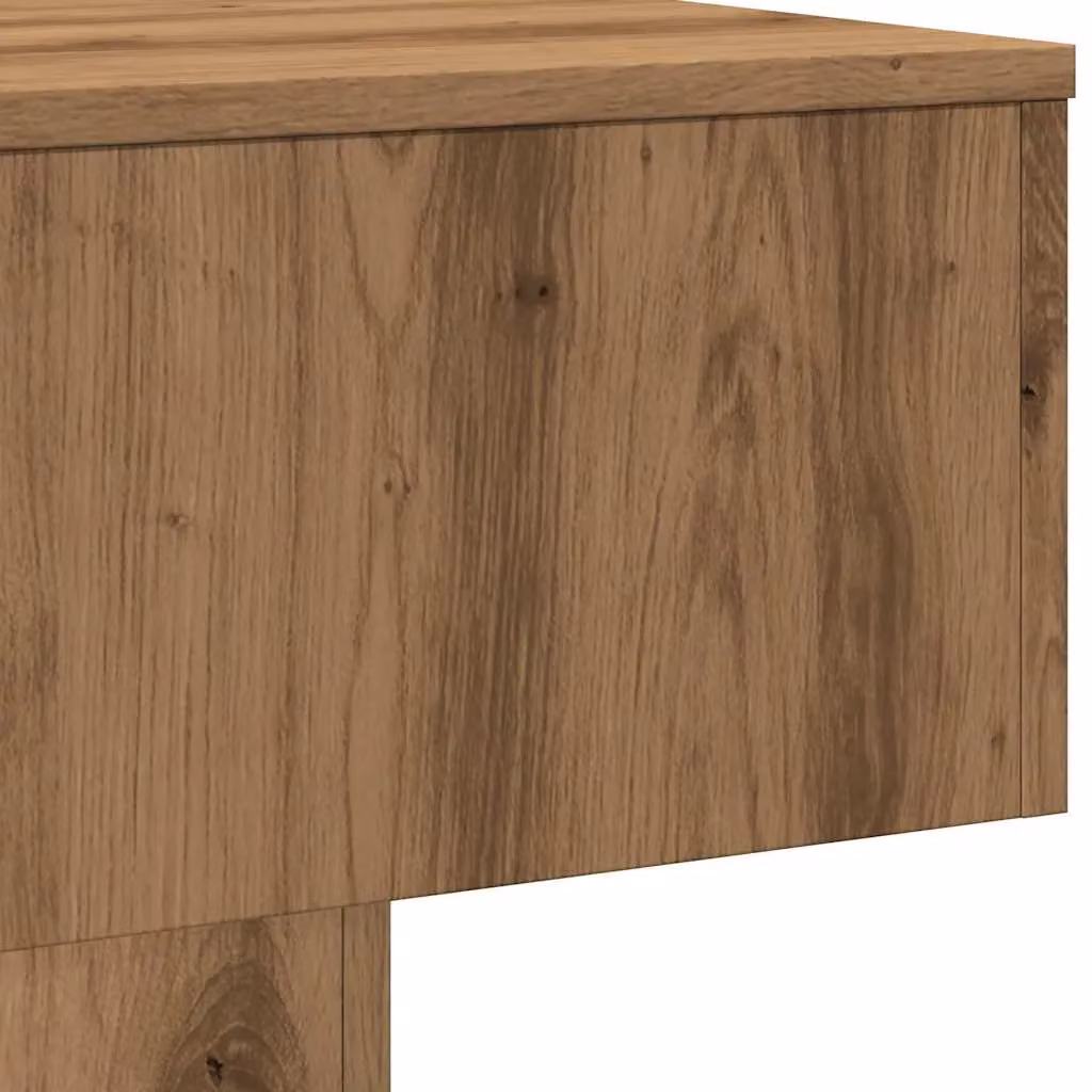 Berkfield Home Artisan Oak Coffee Table, Brown, W/D/H: 60 x 60 x 31.5 cm – 3