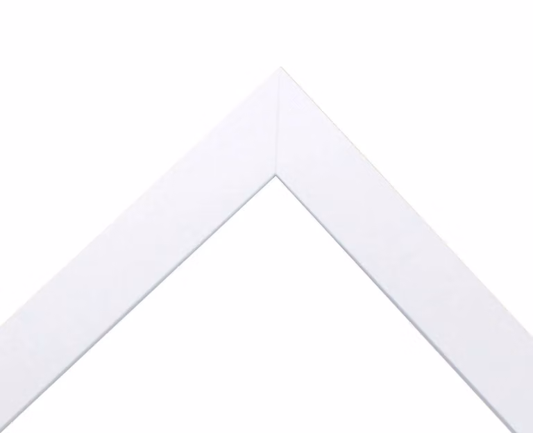 Frames & Mirrors 4U Metro White Rectangular Picture Frame with Black Mount, Image Size: 40 x 50 cm (A3)