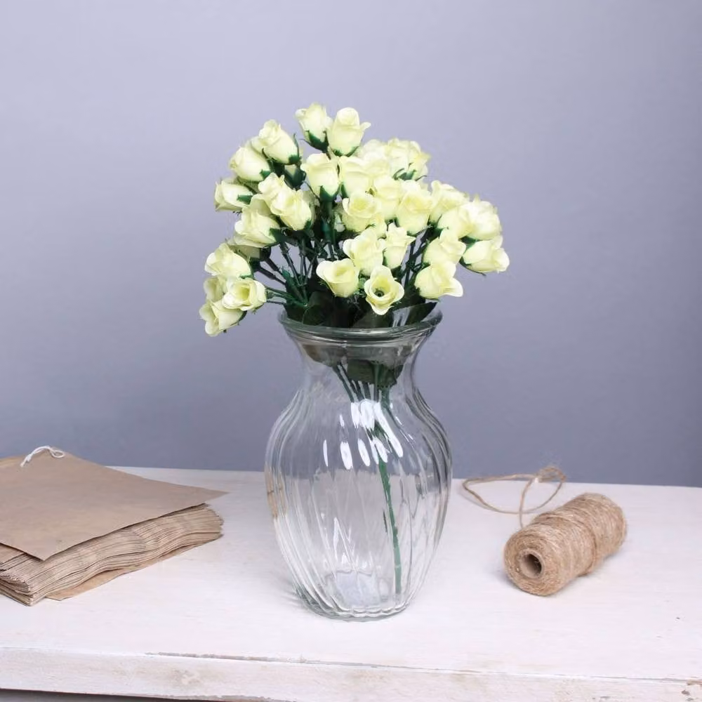 KDMD Sweetheart Glass Vase, 5 Pack, Clear, Height: 20.3 cm – 2
