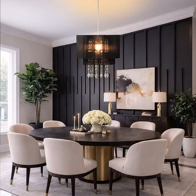 Orsina Riband Black Voile Cylinder Pendant Shade – 1