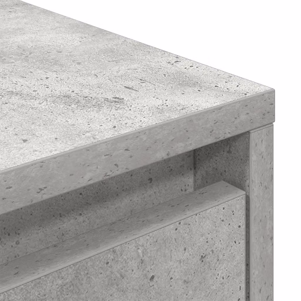 Berkfield Home Modern TV Cabinet with LED Lights in Concrete Grey, W/D/H: 100 x 41 x 50 cm – 5