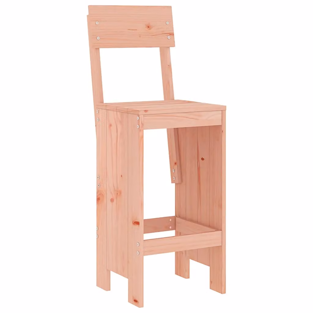 Berkfield Home Set of 2 Rustic Brown Solid Wood Bar Stools, W/D/H: 40 x 48.5 x 115.5 cm – 2