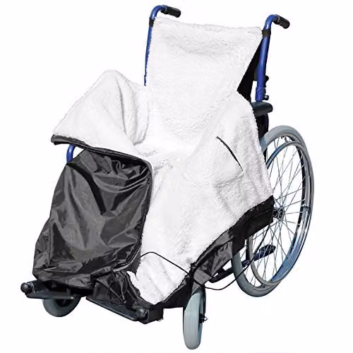 Gr8 Home Waterproof Fleece Wheelchair Leg Blanket Cover in Black – 2