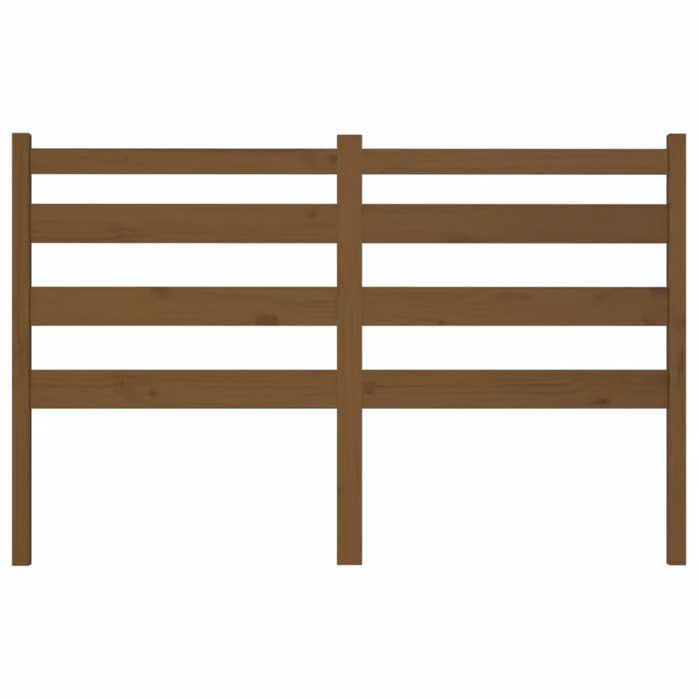 Berkfield Home Rustic Solid Wood Pine Bed Headboard in Honey Brown, W: 206 cm, D: 4 cm, H: 100 cm – 3