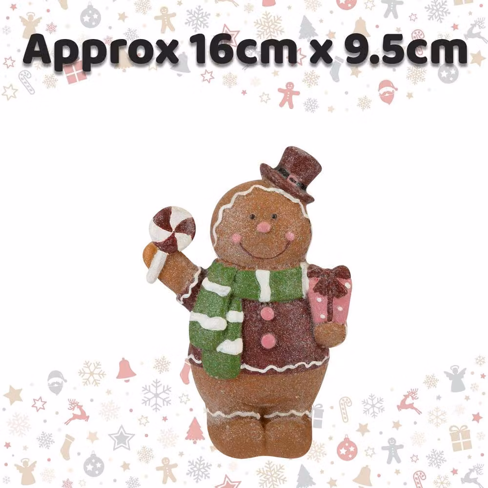 VFM e-Store Christmas Gingerbread Figurine Decoration, Brown, W/H: 16 x 9.5 cm – 2