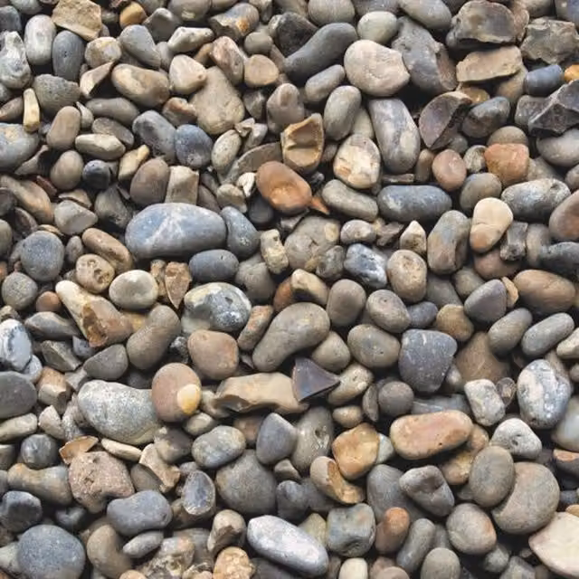 Bowland Stone Henham 50mm Decorative Gravel Bulk Bag 750kg Multicolour Brown and Grey