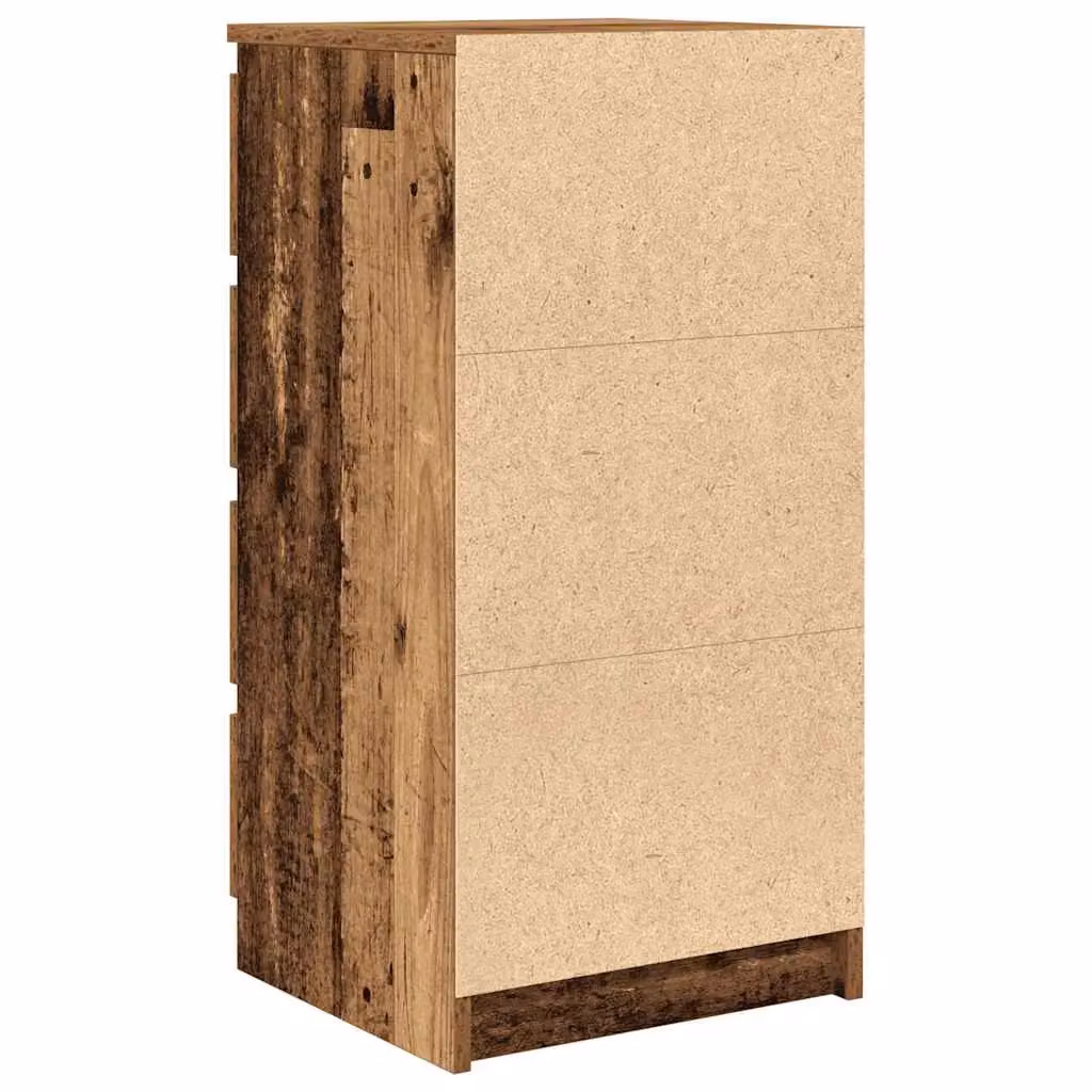 Berkfield Home Rustic Sideboard with Drawers in Brown, W/D/H: 37.5 x 35 x 99 cm – 3