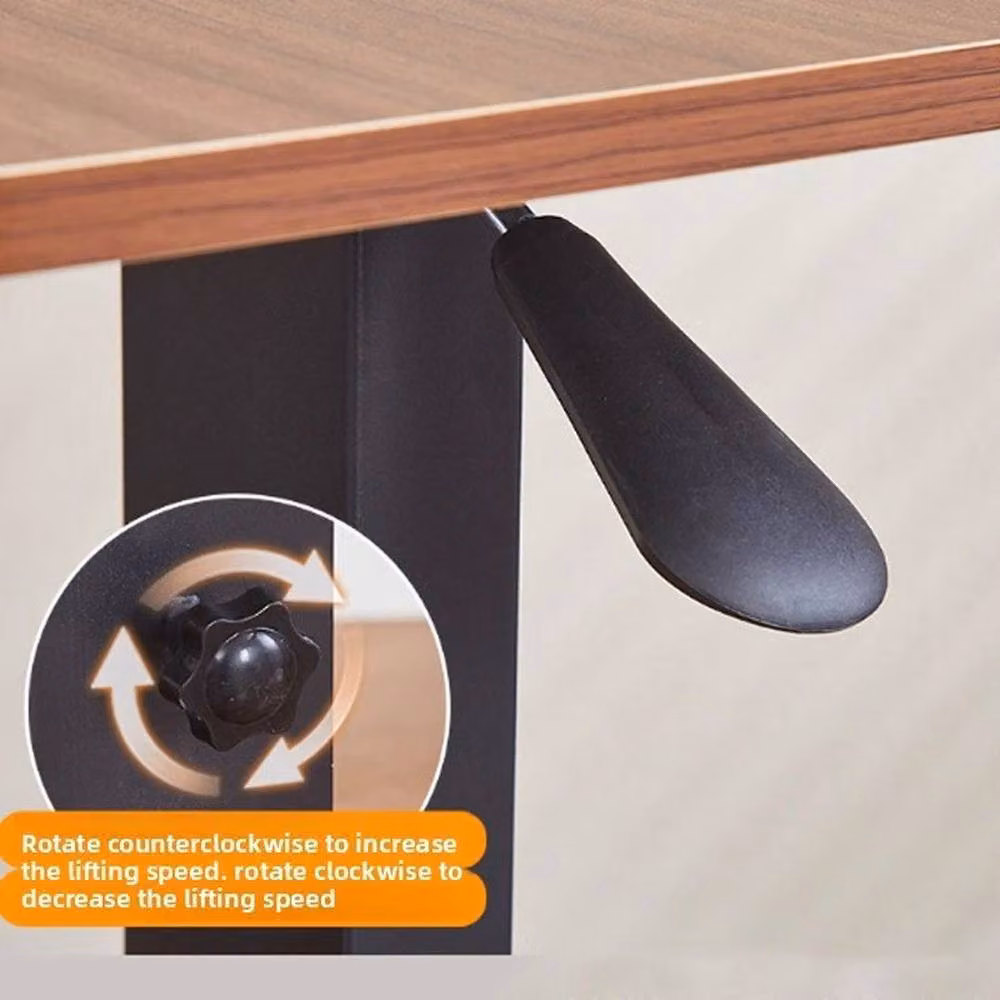 FORGEVIO Medical Adjustable Overbed Bedside Table in Brown – 4