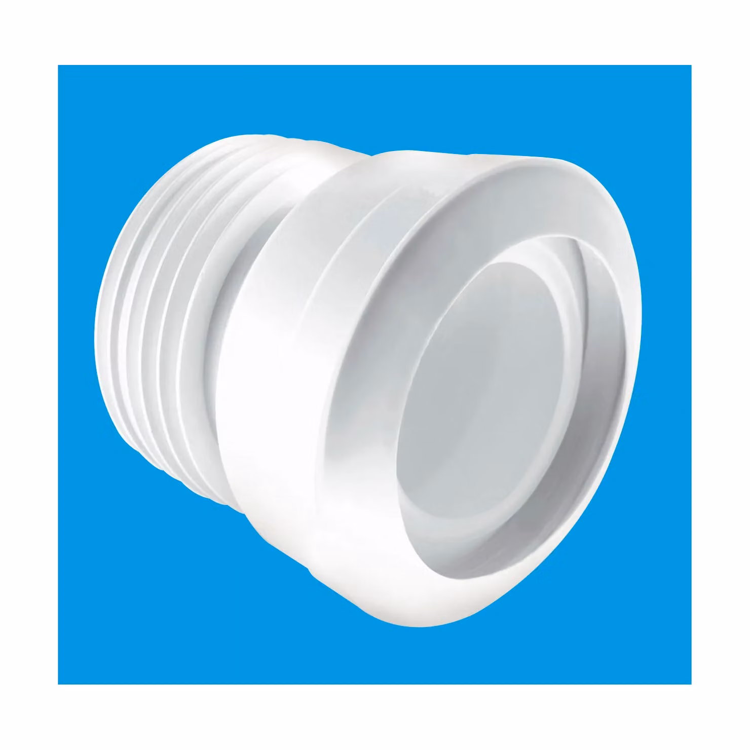McAlpine MACFIT White Plastic WC Connector Coupling 97-107mm Inlet Straight – 2