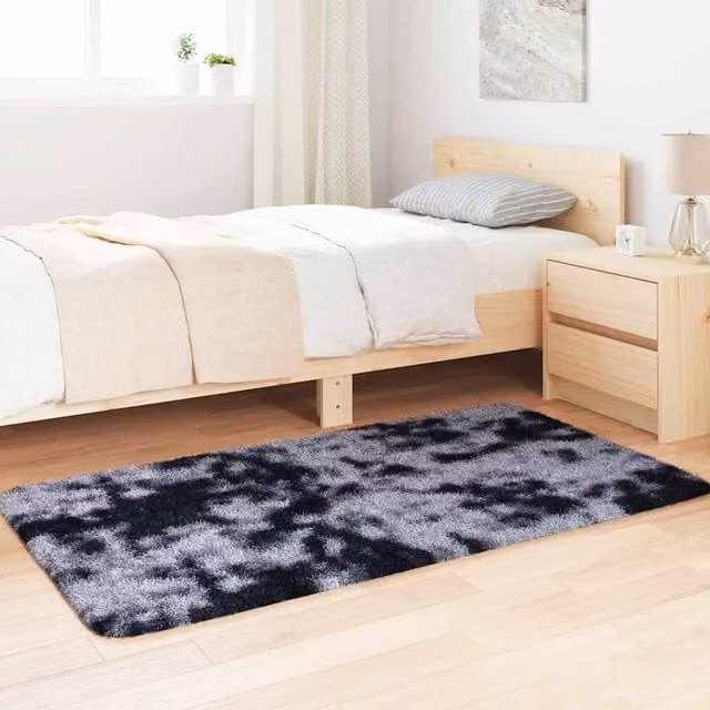 Berkfield Home NAVARRA Shaggy High Pile Rug, Grey, W: 80 cm, D: 150 cm