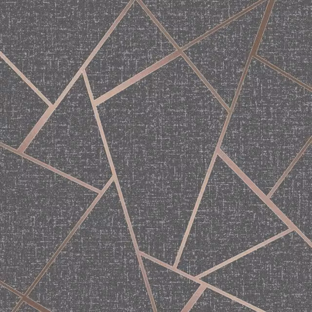 Fine Décor Quartz Fractal Textured Wallpaper in Grey