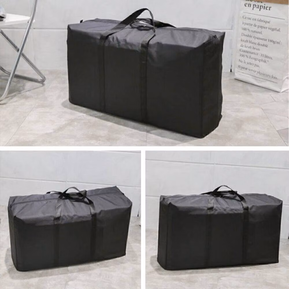 Hinsinc Strong Fabric Storage Bag in Black, W/D/H: 80 x 48 x 25 cm – 4