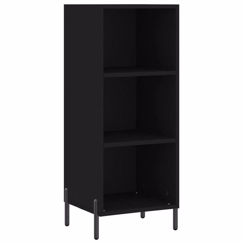 Berkfield Home Black Modern Sideboard, W: 34.5 cm, D: 32.5 cm, H: 90 cm – 3