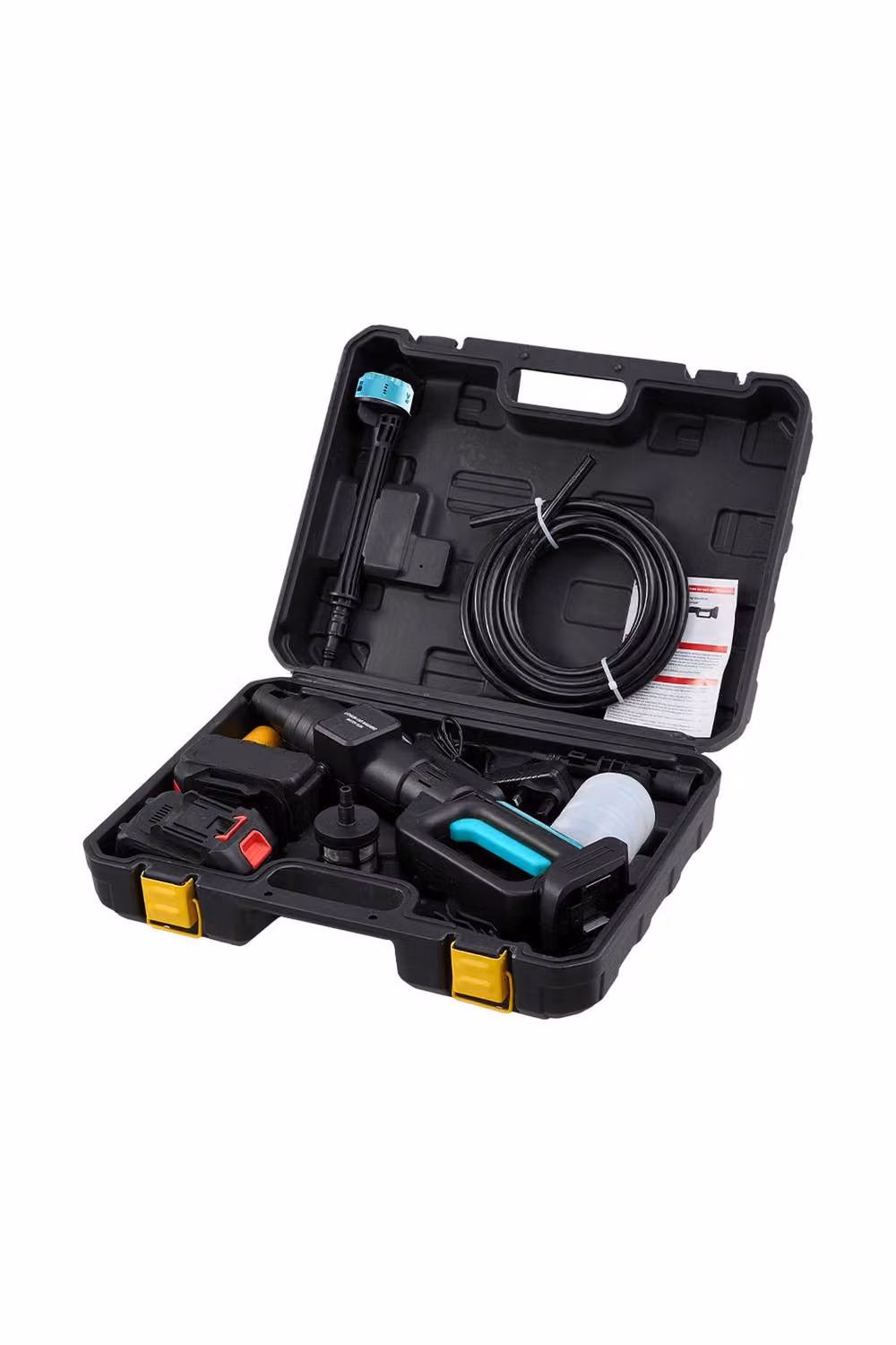 Living and Home 21V Cordless Handheld Pressure Washer Cleaner with 2 Batteries in Black – 3