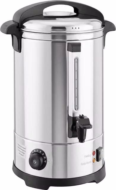 HOMCOM 13L Catering Hot Water Boiler Dispenser, 2500W Stainless Steel Urn in Silver with Thermostat and Keep Warm Function