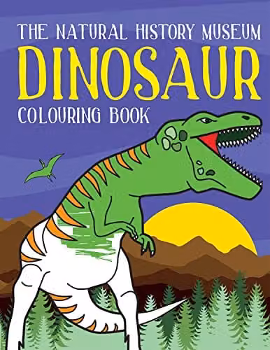Frances Lincoln Dinosaur Colouring Book, Multicolour Paper Book – 1