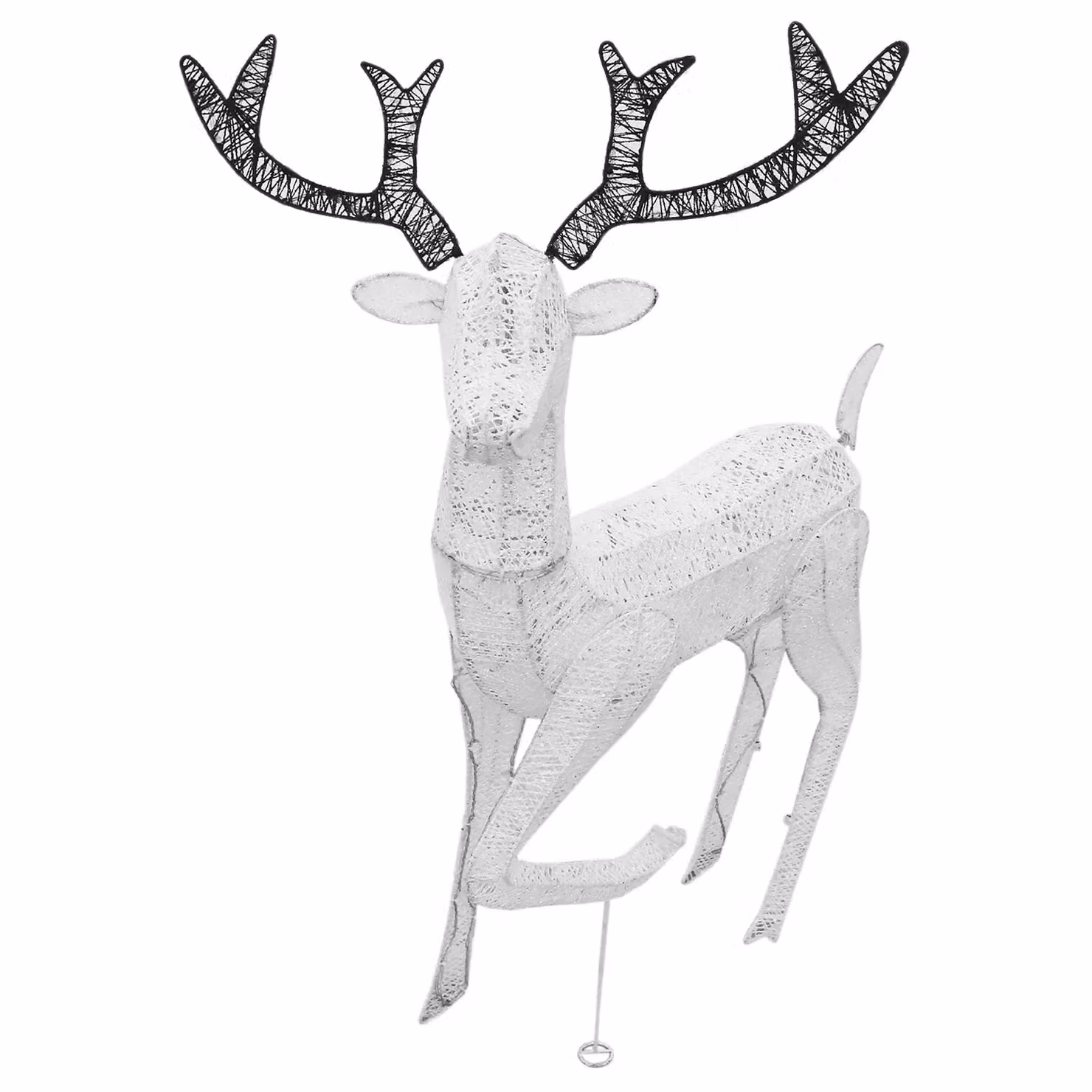 Monstershop Large Light Up Stag Reindeer in White, H 120 x W 70 x D 41 cm – 3