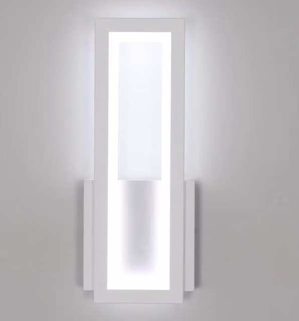 Pheashine Modern Rectangular LED Wall Lamp, 16W, Cool White