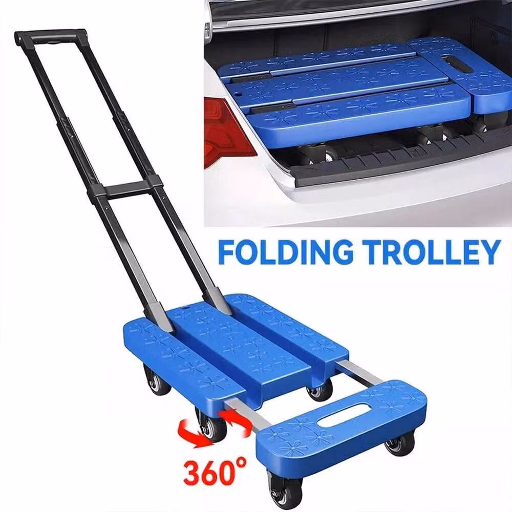 SPETLEK Heavy Duty 270kg Folding Hand Truck Dolly Cart in Blue – 3