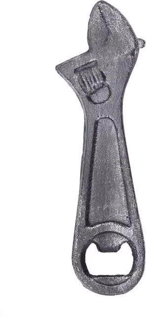 Betley Butterfly Spanner Shaped Metal Bottle Opener in Grey, Length: 15.5 cm