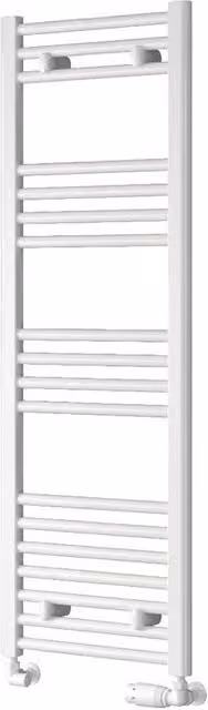 Bathroom Kingdom Capo White Straight Heated Towel Rail W: 120 cm, D: 40 cm