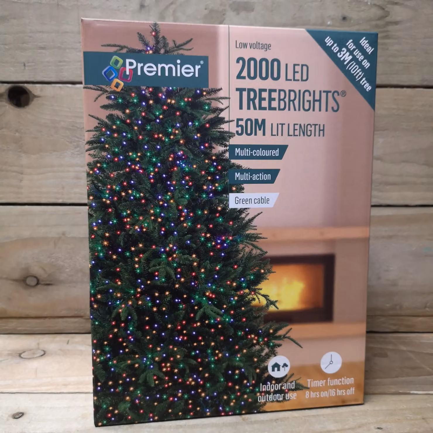 Samuel Alexander Multi-Coloured LED TreeBrights Christmas String Lights with Timer, 50m, 2000 LEDs – 3