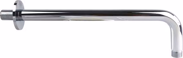Nes Home Round Wall Mounted Shower Arm in Silver, 300mm
