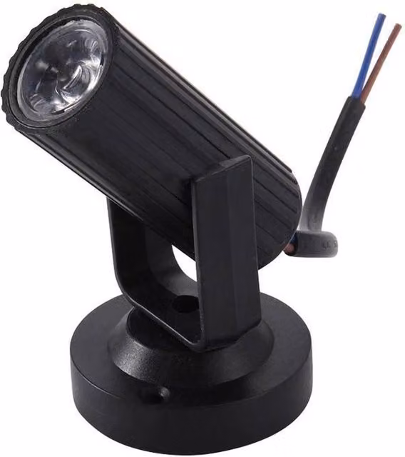 VOGREX Portable LED Mini Cylinder Spotlights in Black for Under Cabinet and Kitchen Use