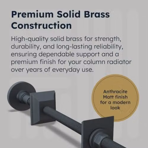 UK Radiators Brass Column Radiator Wall Stay Support Bracket – 3