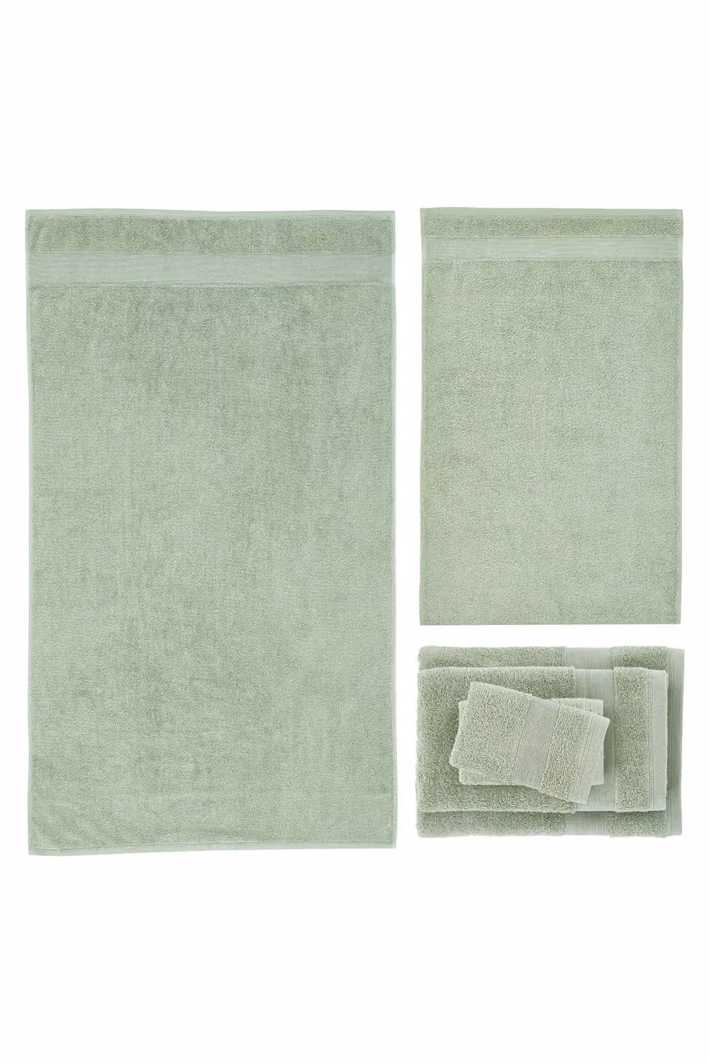 Catherine Lansfield Anti-Bacterial Cotton Hand Towel in Green – 2