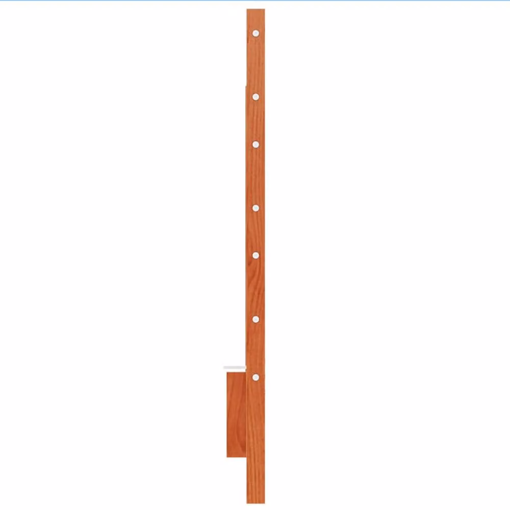 Berkfield Home Solid Wood Pine Headboard in Wax Brown, Width: 150 cm – 4